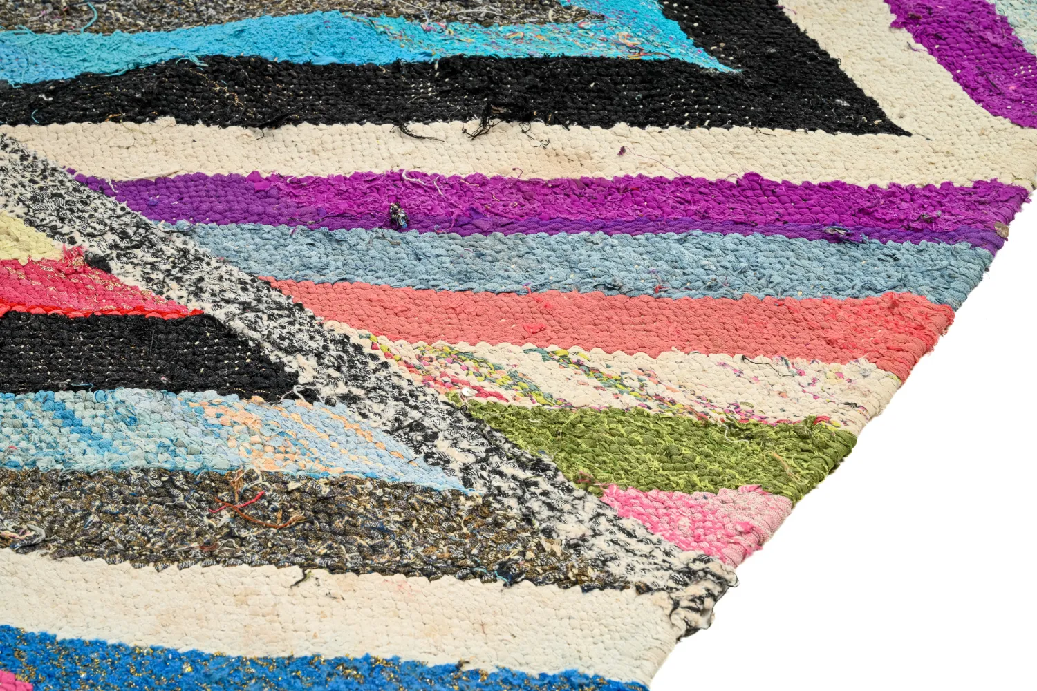 Tappeto Berberi Dal Marocco Boucherouite 165 x 270 cm