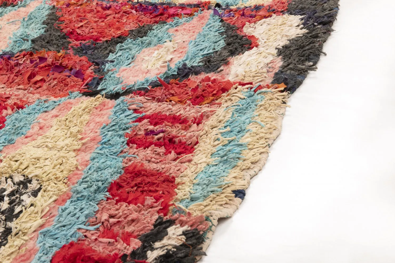 Tappeto Berberi Dal Marocco Boucherouite 235 x 160 cm
