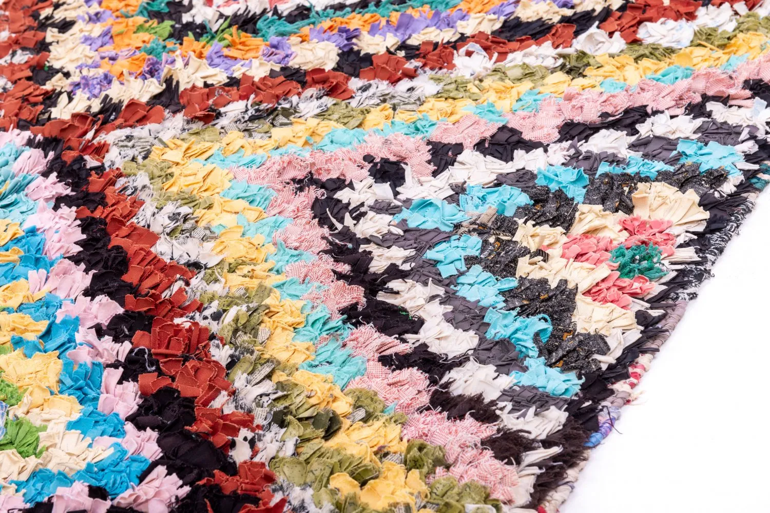 Tappeto Berberi Dal Marocco Boucherouite 215 x 120 cm