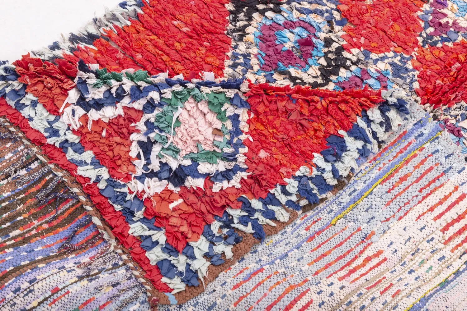 Tappeto Berberi Dal Marocco Boucherouite 295 x 110 cm