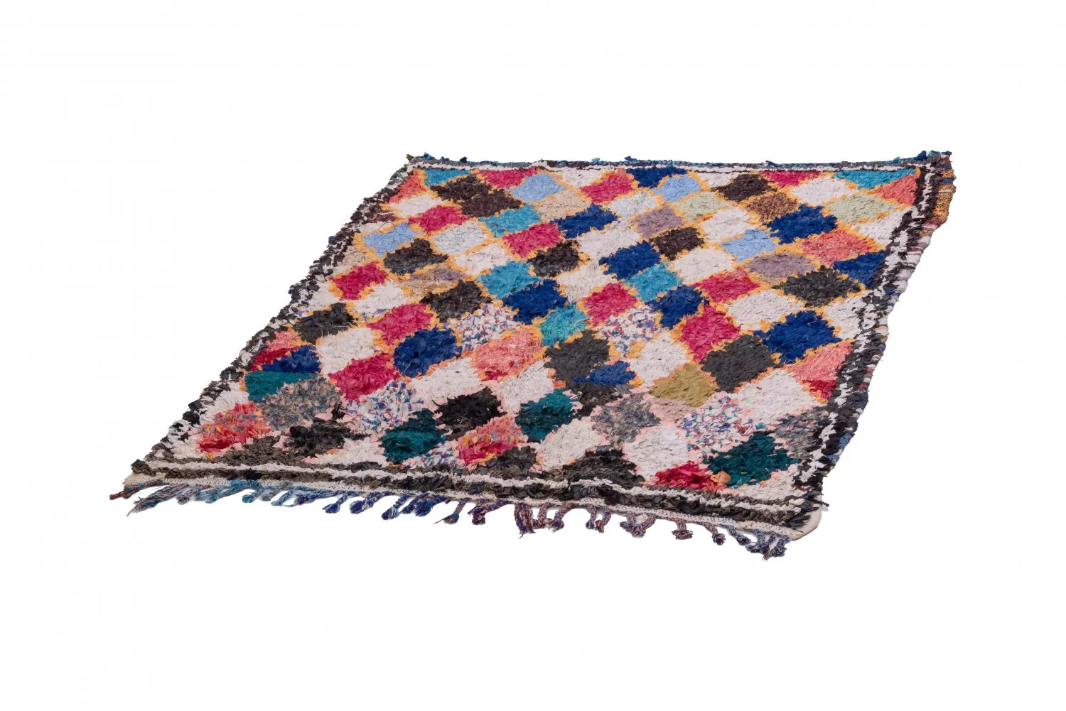 Tappeti Berberi Dal Marocco Boucherouite 185 x 150 cm