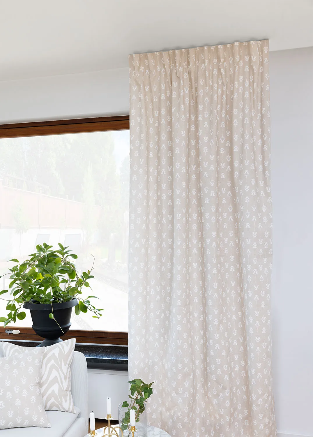 Tende - Cortina di cotone Sari (sand)
