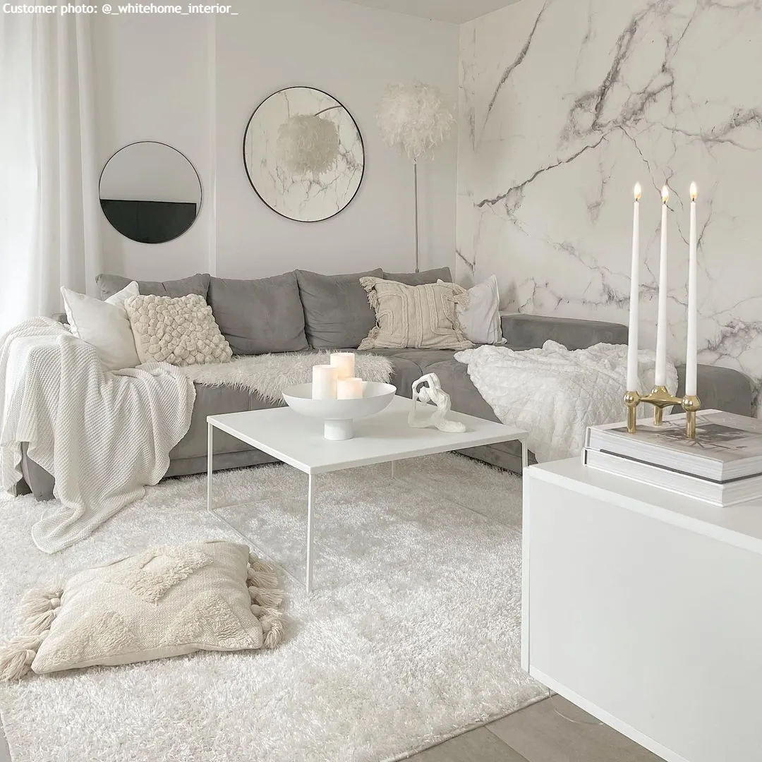 Tappeto A Pelo Lungo - Cosy (bianco)