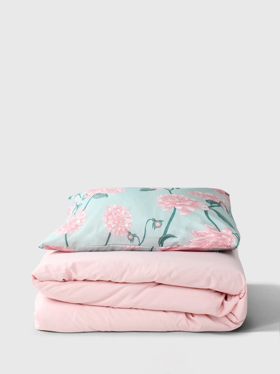Set copripiumino - Alyssa (verde/rosa)