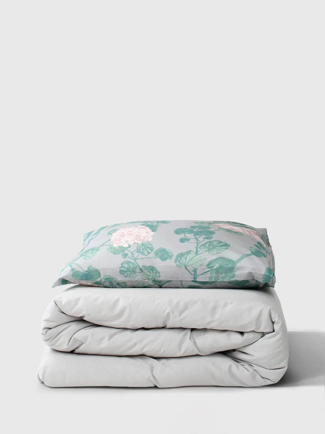 Set copripiumino - Amara (grigio/rosa)