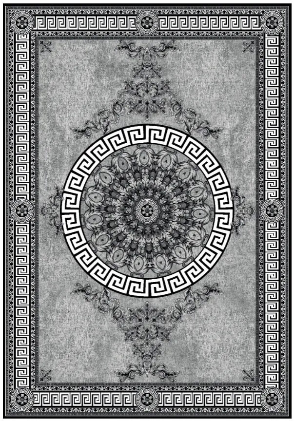 Tappeto Wilton - Amer (nero/bianco)