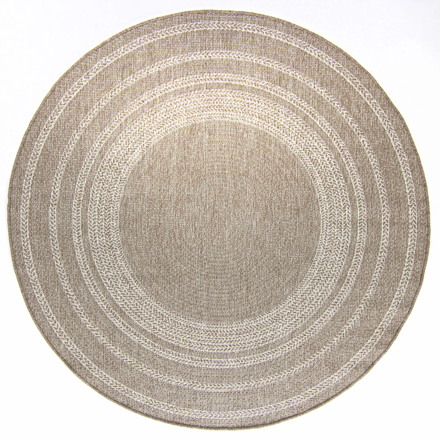 Tappeti rotondi - Indoor/Outdoor Angus (beige)