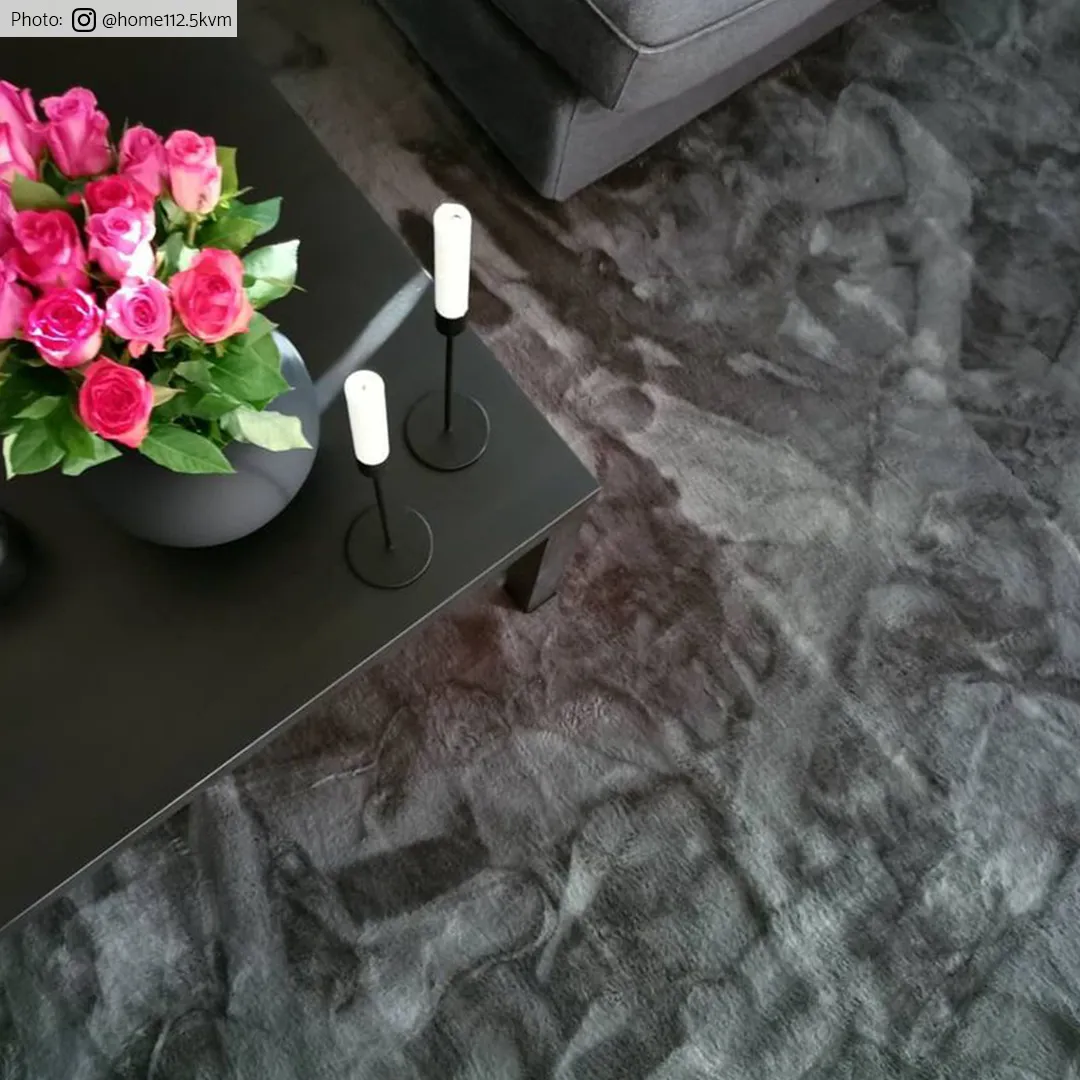 Tappeti rotondi - Aranga Super Soft Fur (antracite)