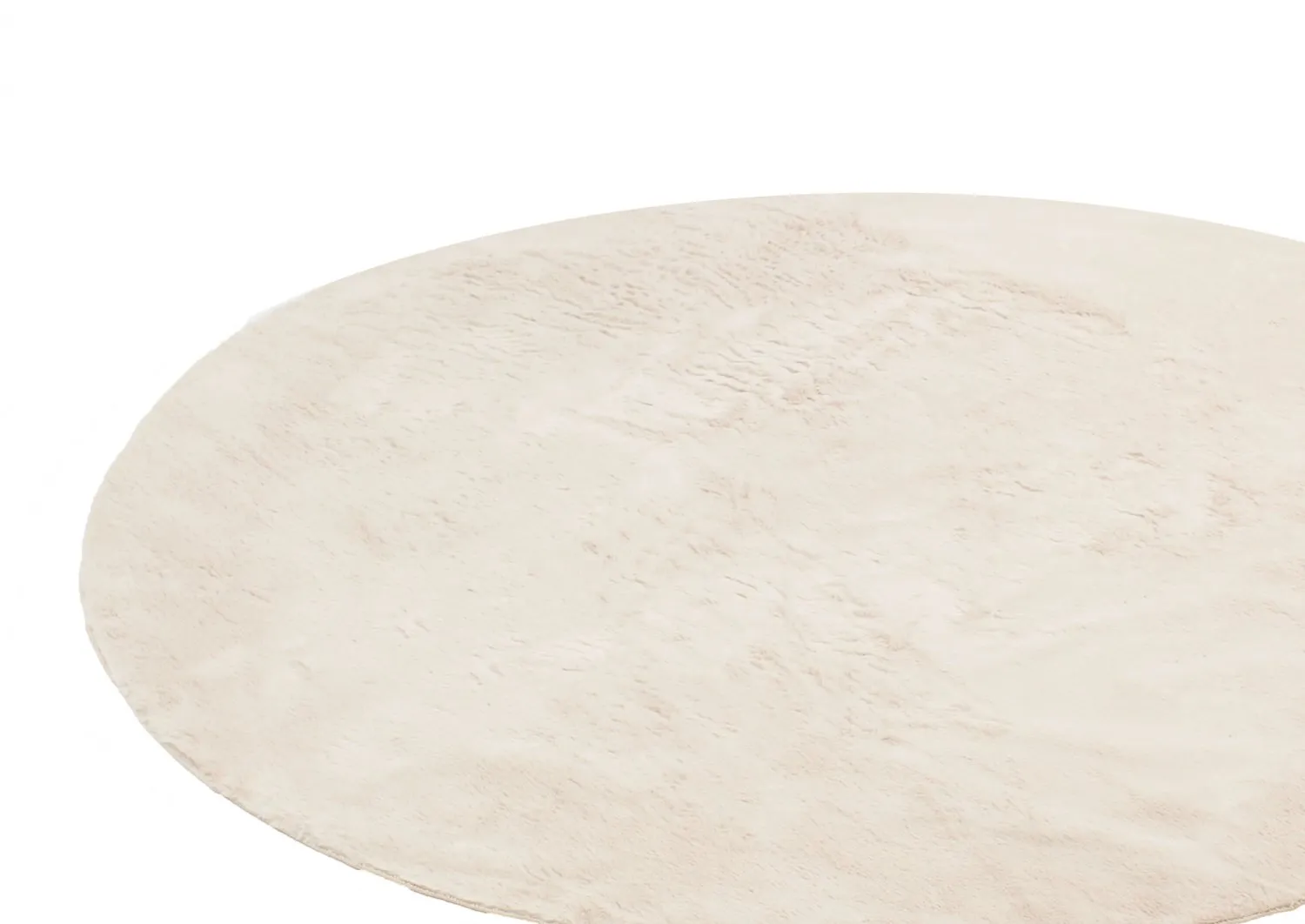 Tappeti rotondi - Aranga Super Soft Fur (beige)