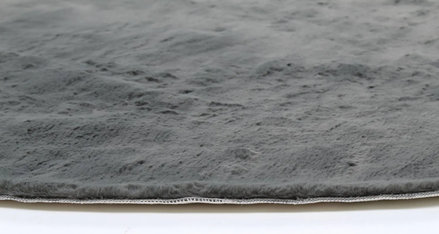 Tappeti rotondi - Aranga Super Soft Fur (antracite)