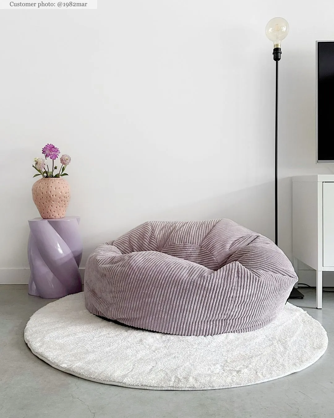 Tappeti rotondi - Aranga Super Soft Fur (bianco)