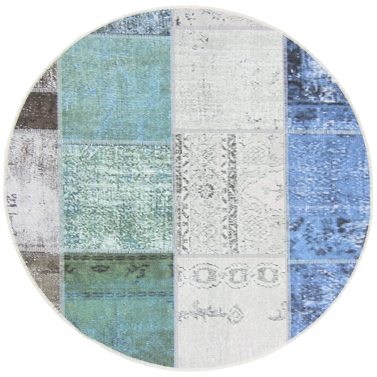 Tappeto rotondo - Ariana (blu)