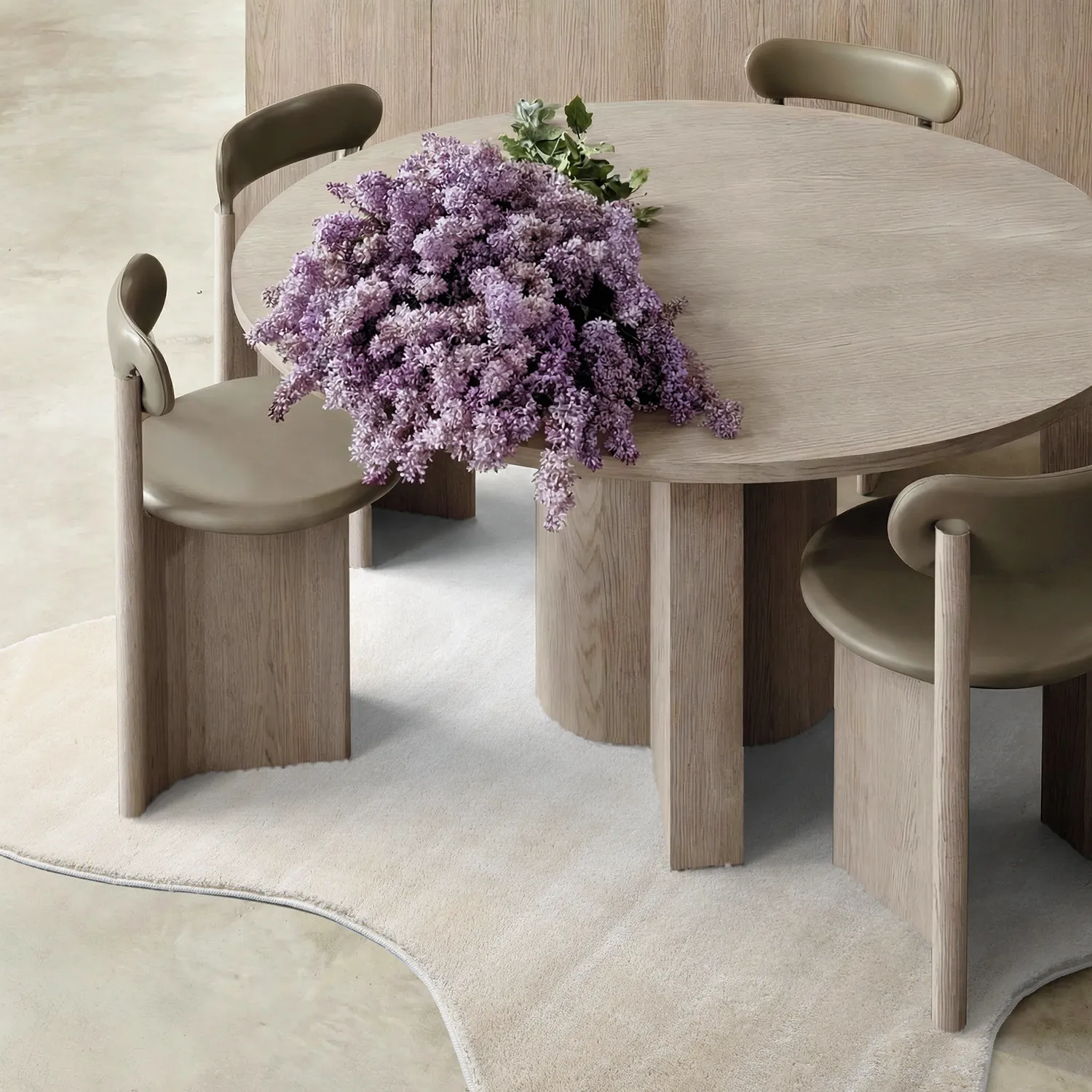 Tappeto Shaggy Ondulato Asimmetrico - Aranga Super Soft Fur (beige)