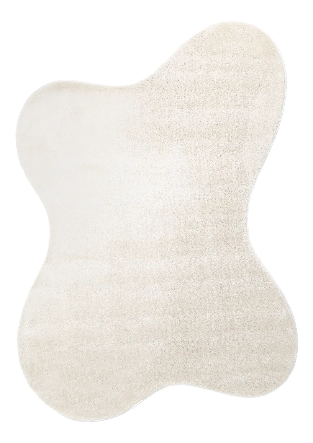 Tappeto Shaggy Ondulato Asimmetrico - Aranga Super Soft Fur (beige)