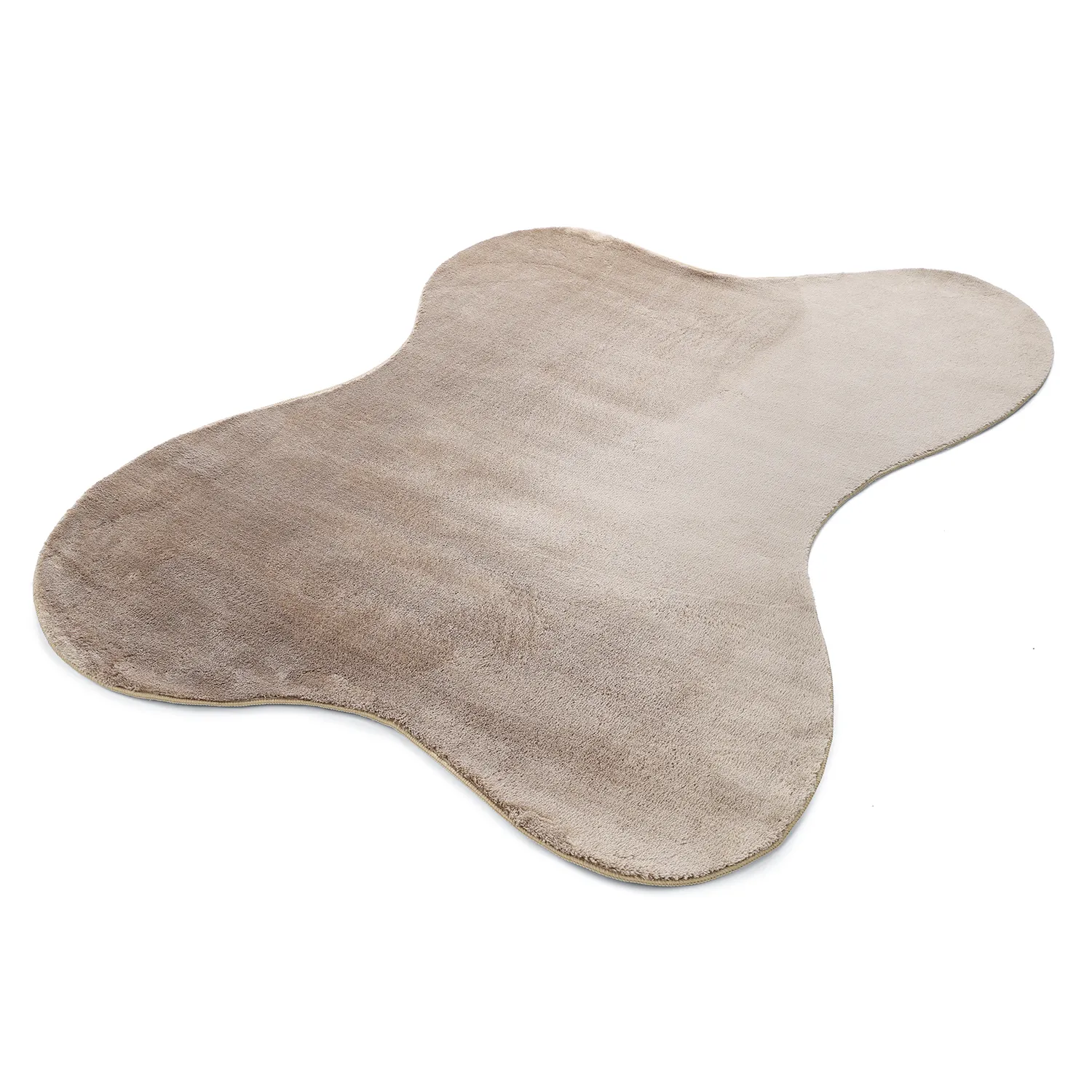 Tappeto Shaggy Ondulato Asimmetrico - Aranga Super Soft Fur (marrone)