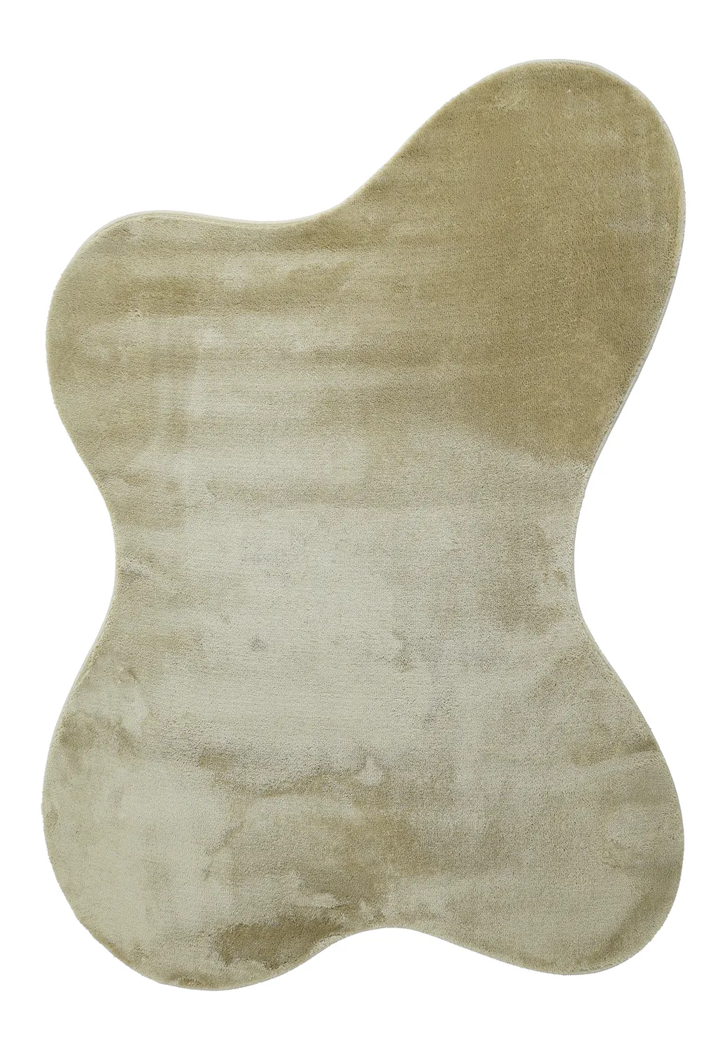 Tappeto Shaggy Ondulato Asimmetrico - Aranga Super Soft Fur (verde chiaro)