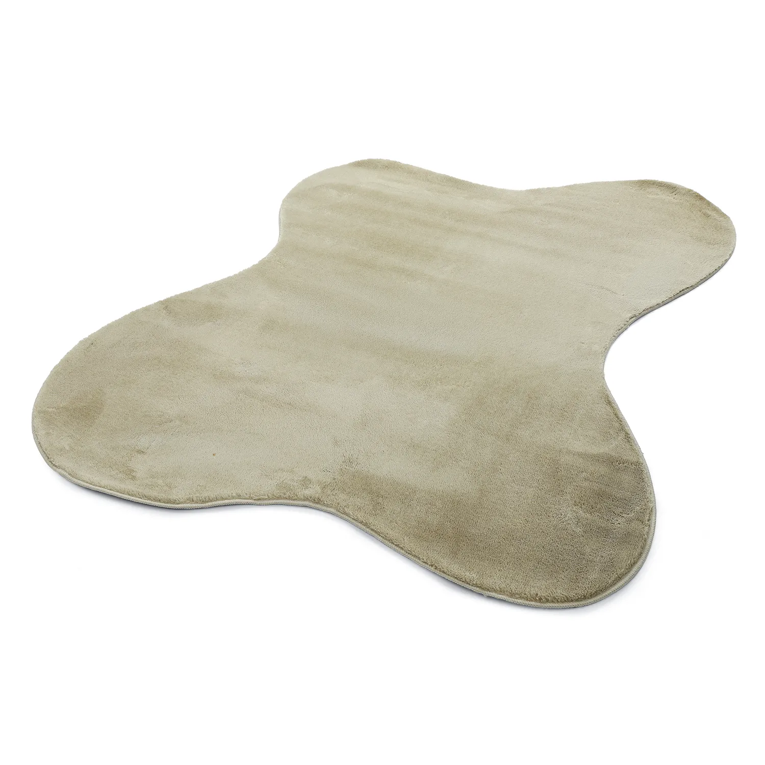 Tappeto Shaggy Ondulato Asimmetrico - Aranga Super Soft Fur (verde chiaro)