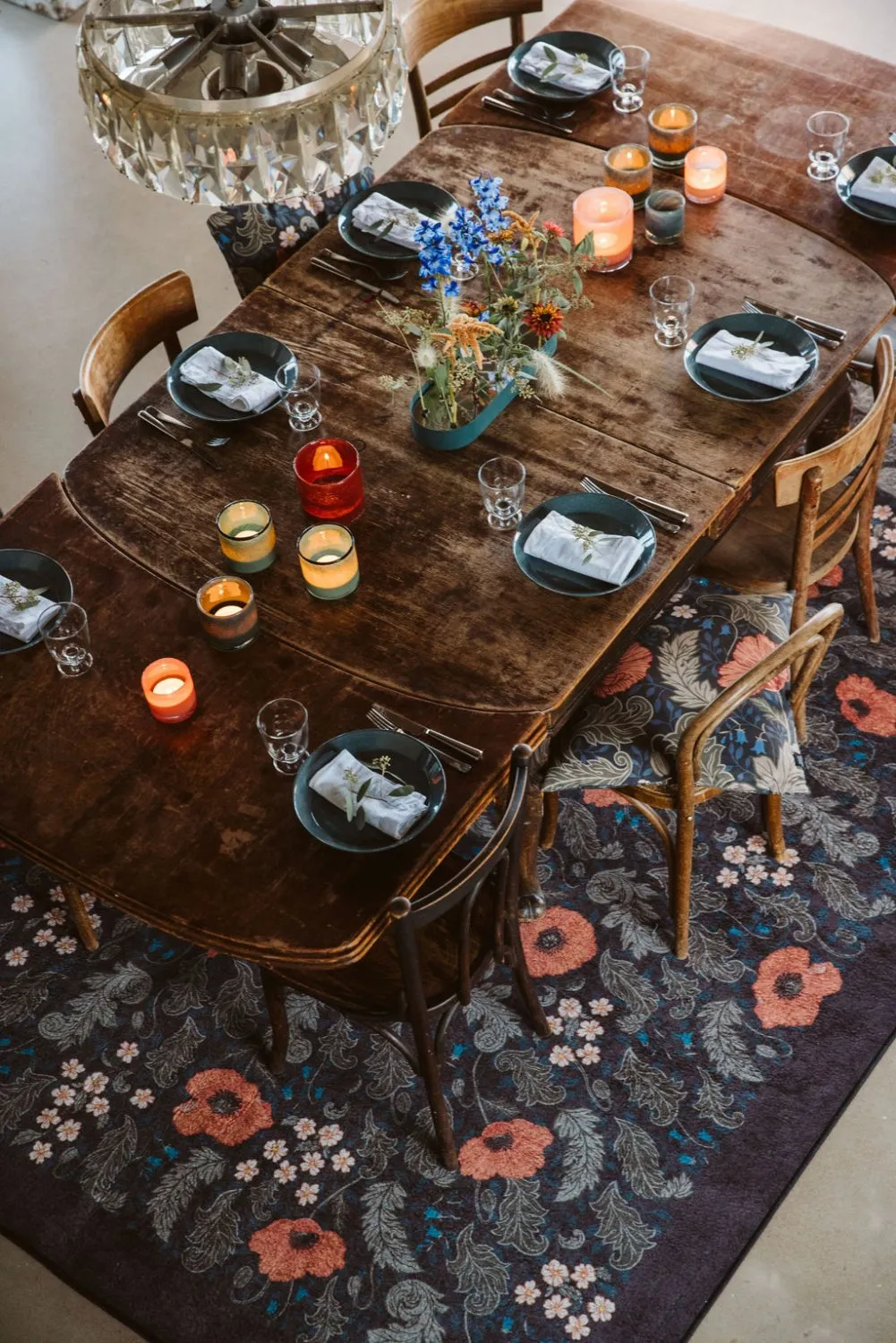 Tappeto Wilton - Poppy (nero)