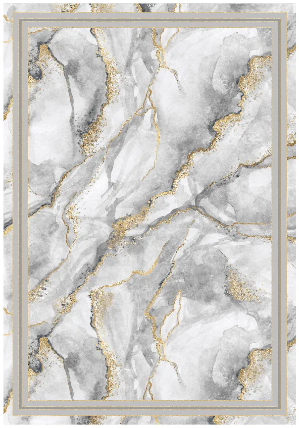 Tappeto Wilton - Attika (grigio/bianco/oro)