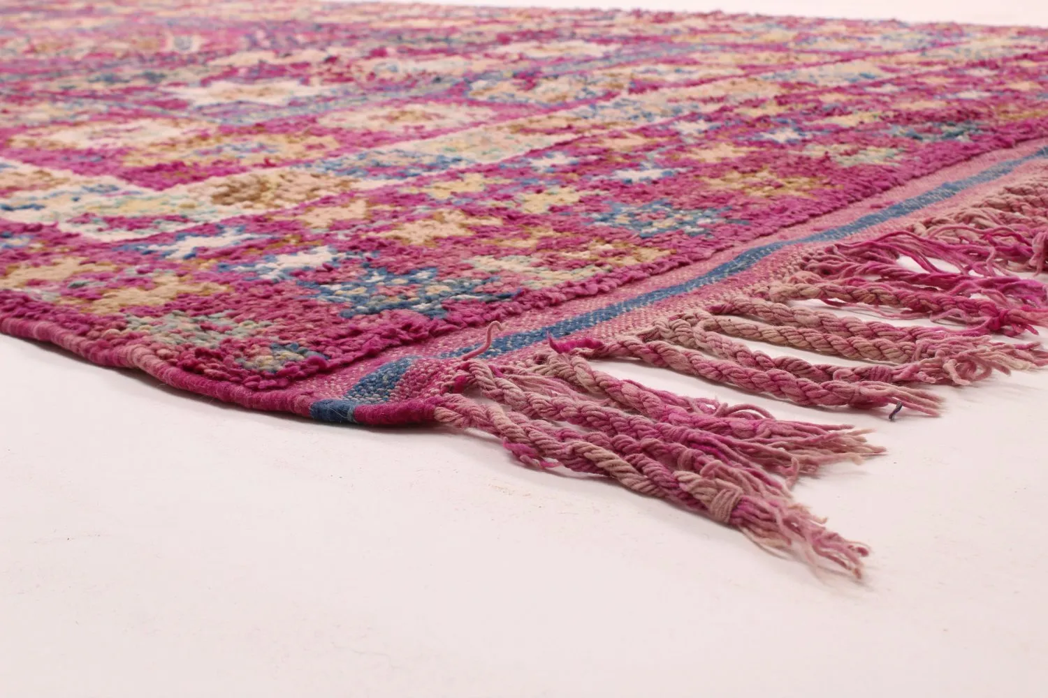 Tappeto Kilim In Stile Berbero Del Marocco Azilal 370 x 190 cm