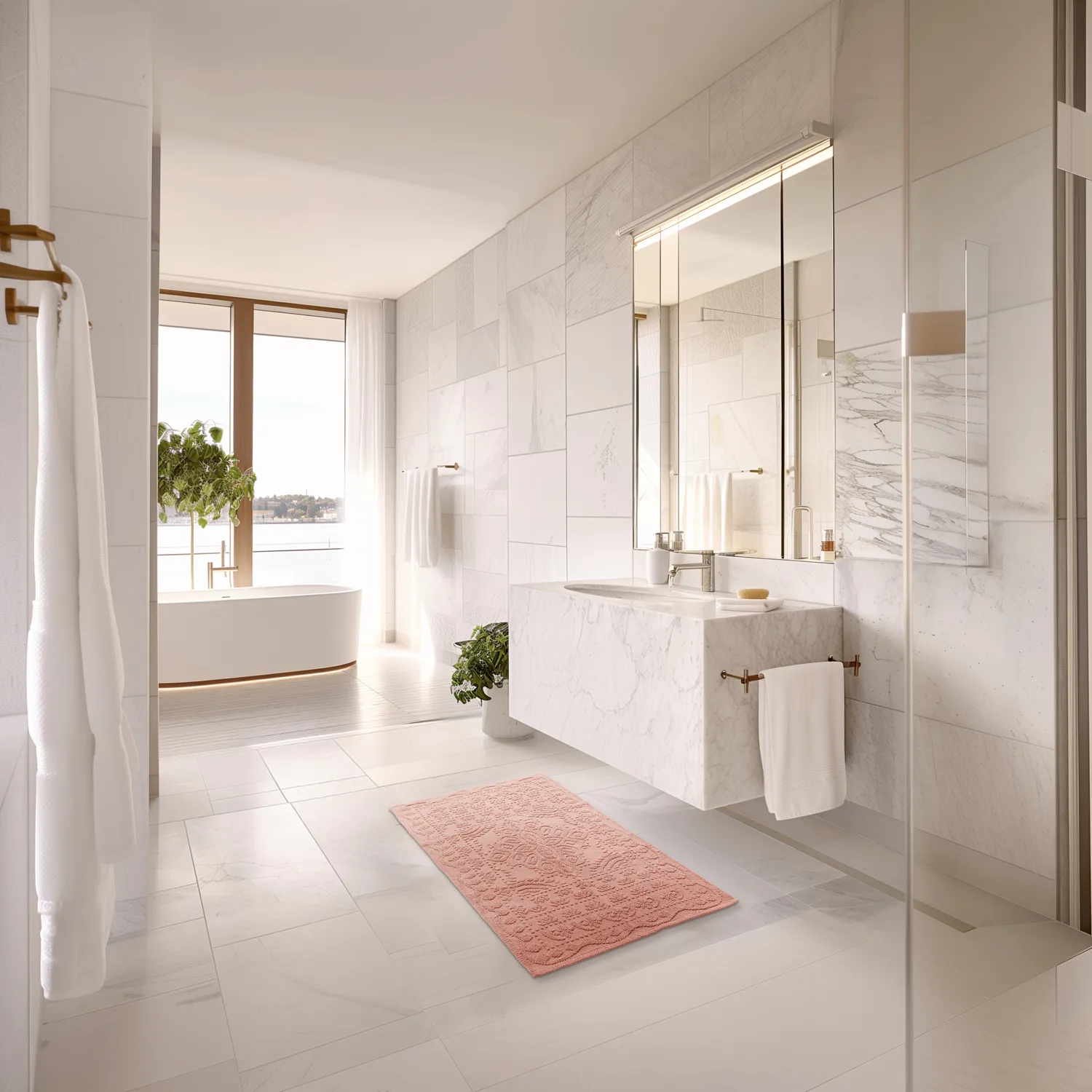 Tappeto da bagno - Bella (rosa)