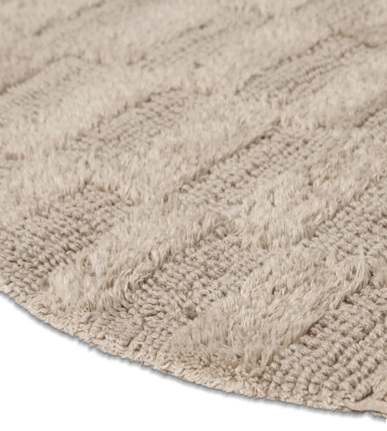 Tappeto da bagno ovale - Bevin (beige)
