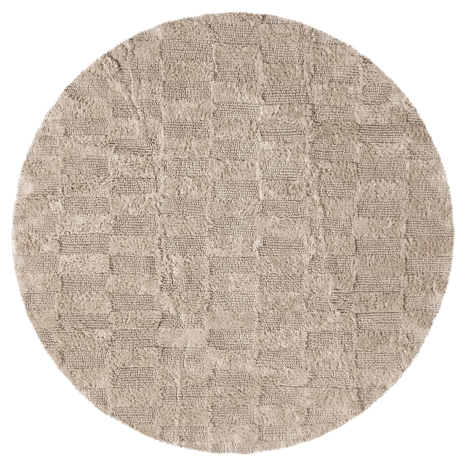 Tappeto da bagno rotondo - Bevin (beige)
