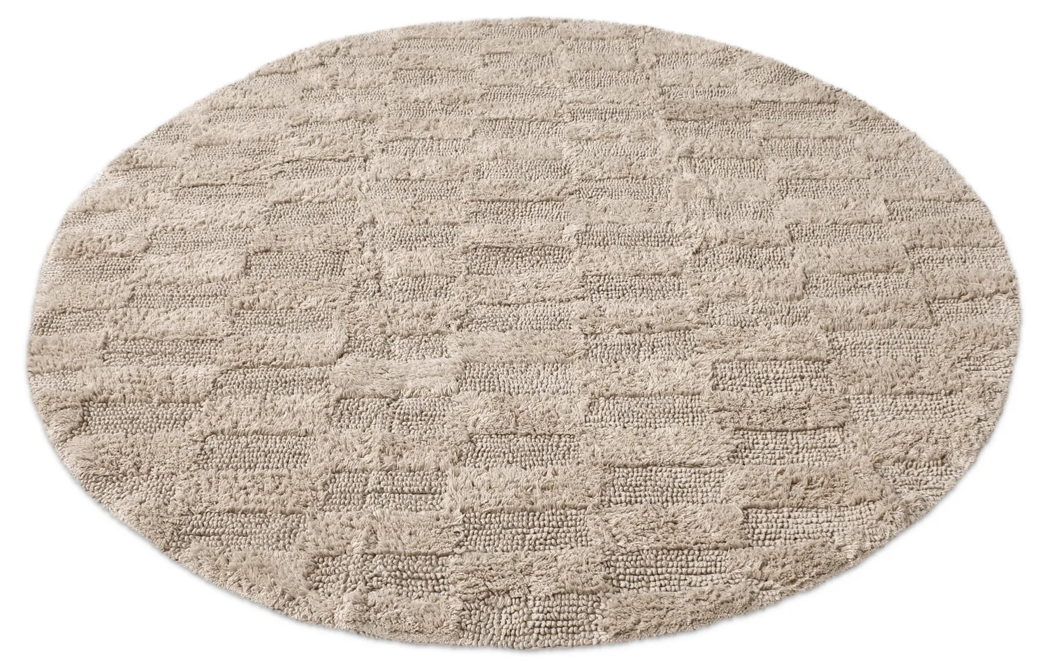 Tappeto da bagno rotondo - Bevin (beige)