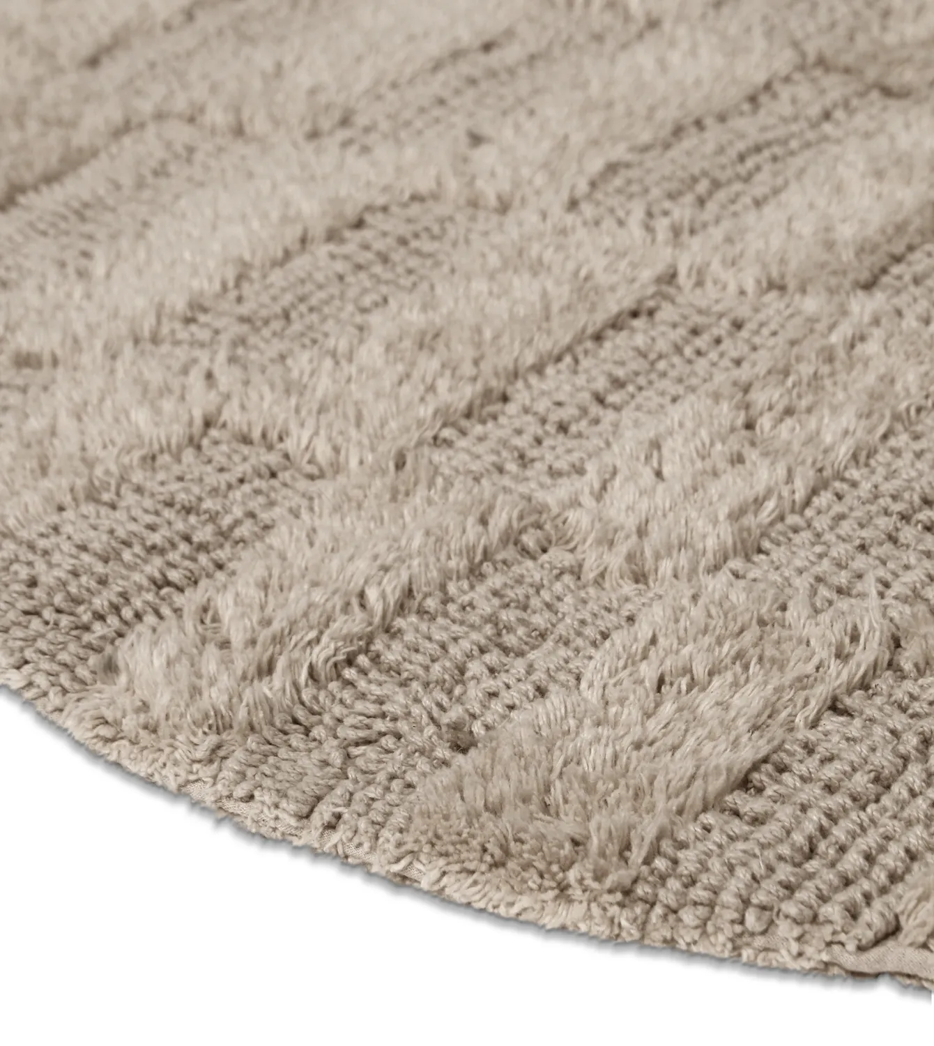 Tappeto da bagno rotondo - Bevin (beige)