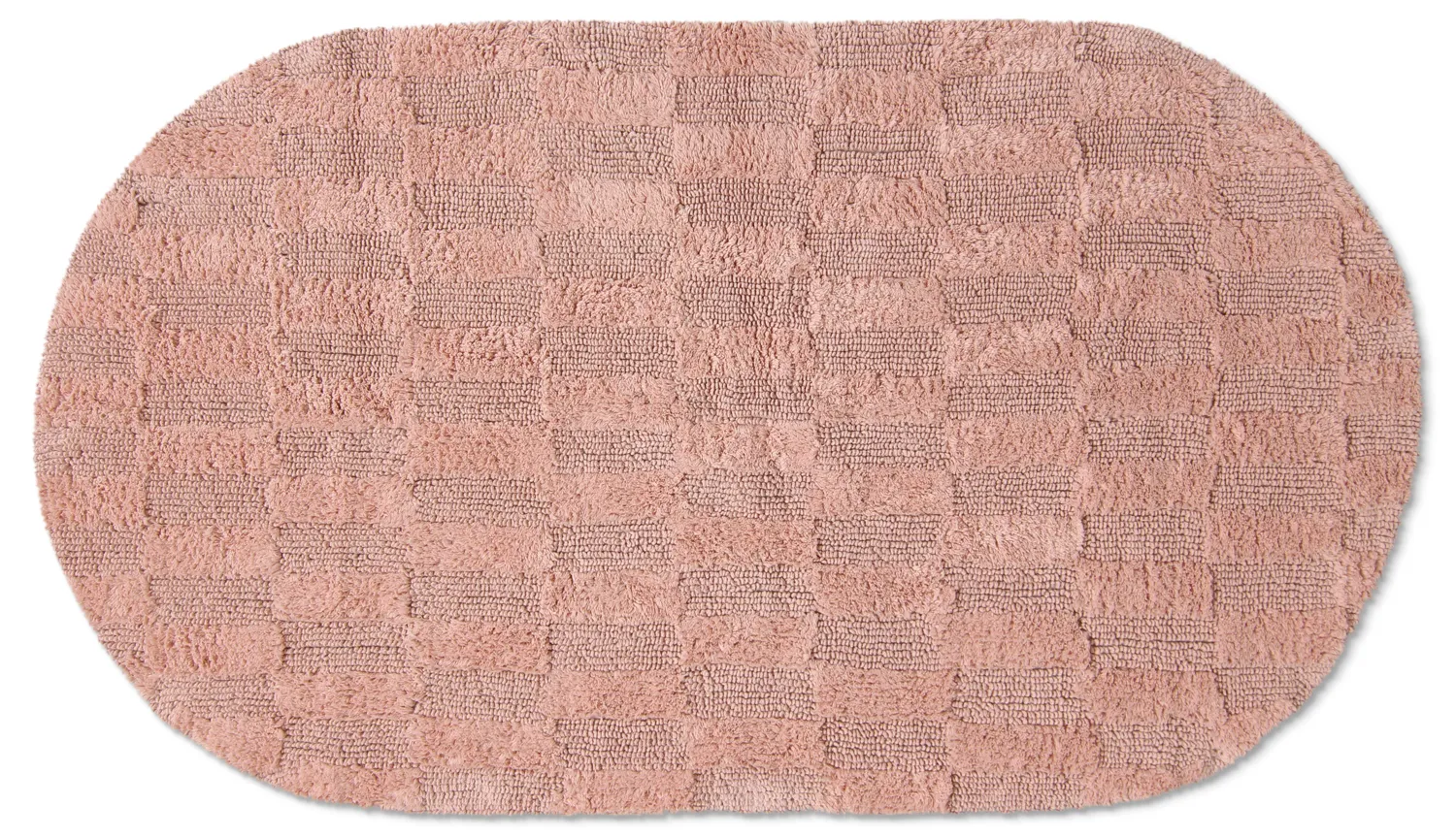 Tappeto da bagno ovale - Bevin (rosa)