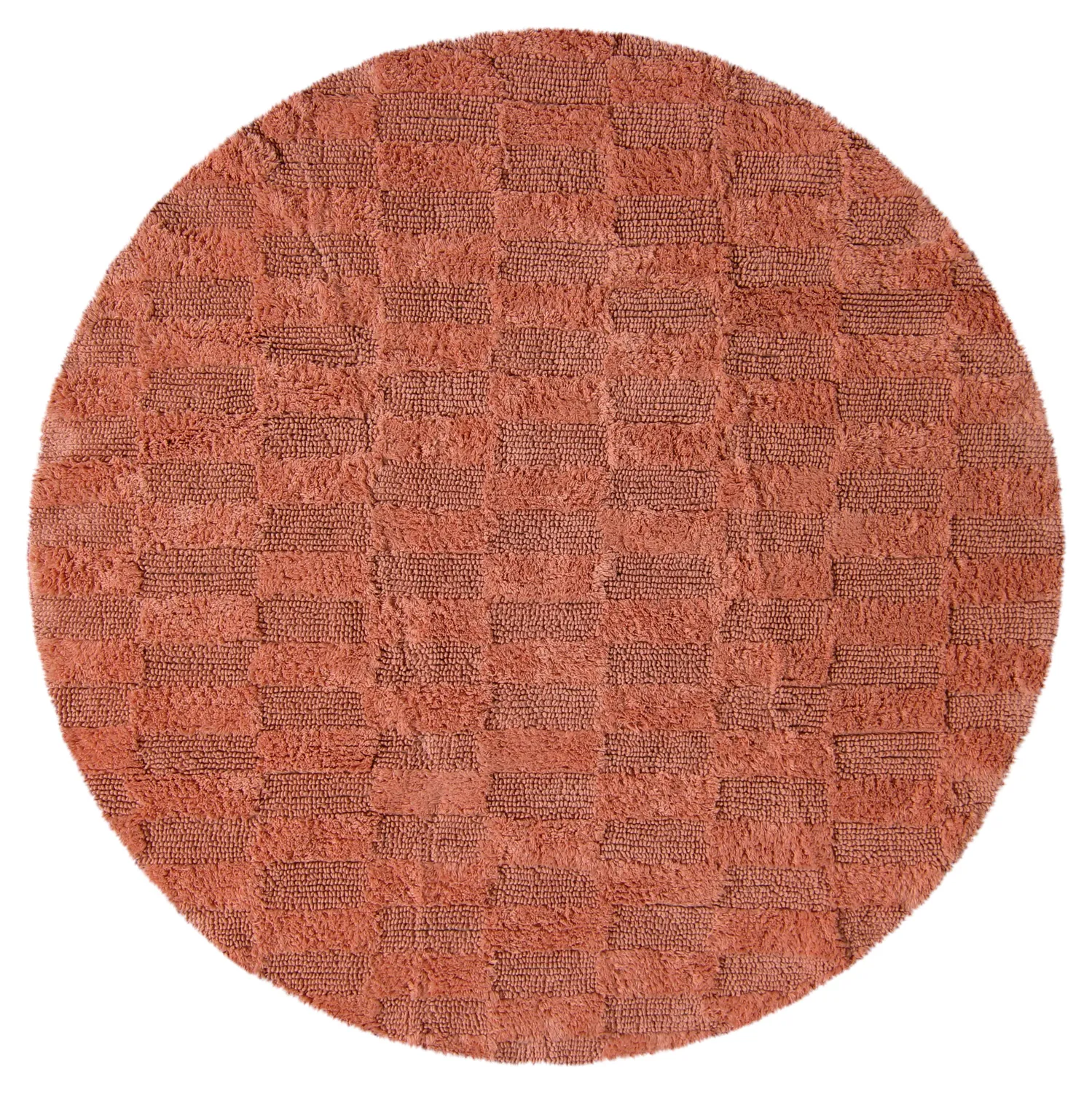 Tappeto da bagno rotondo - Bevin (terracotta)
