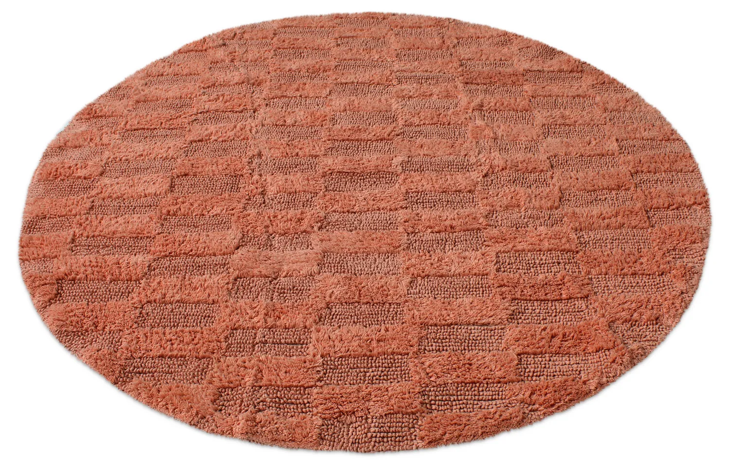 Tappeto da bagno rotondo - Bevin (terracotta)