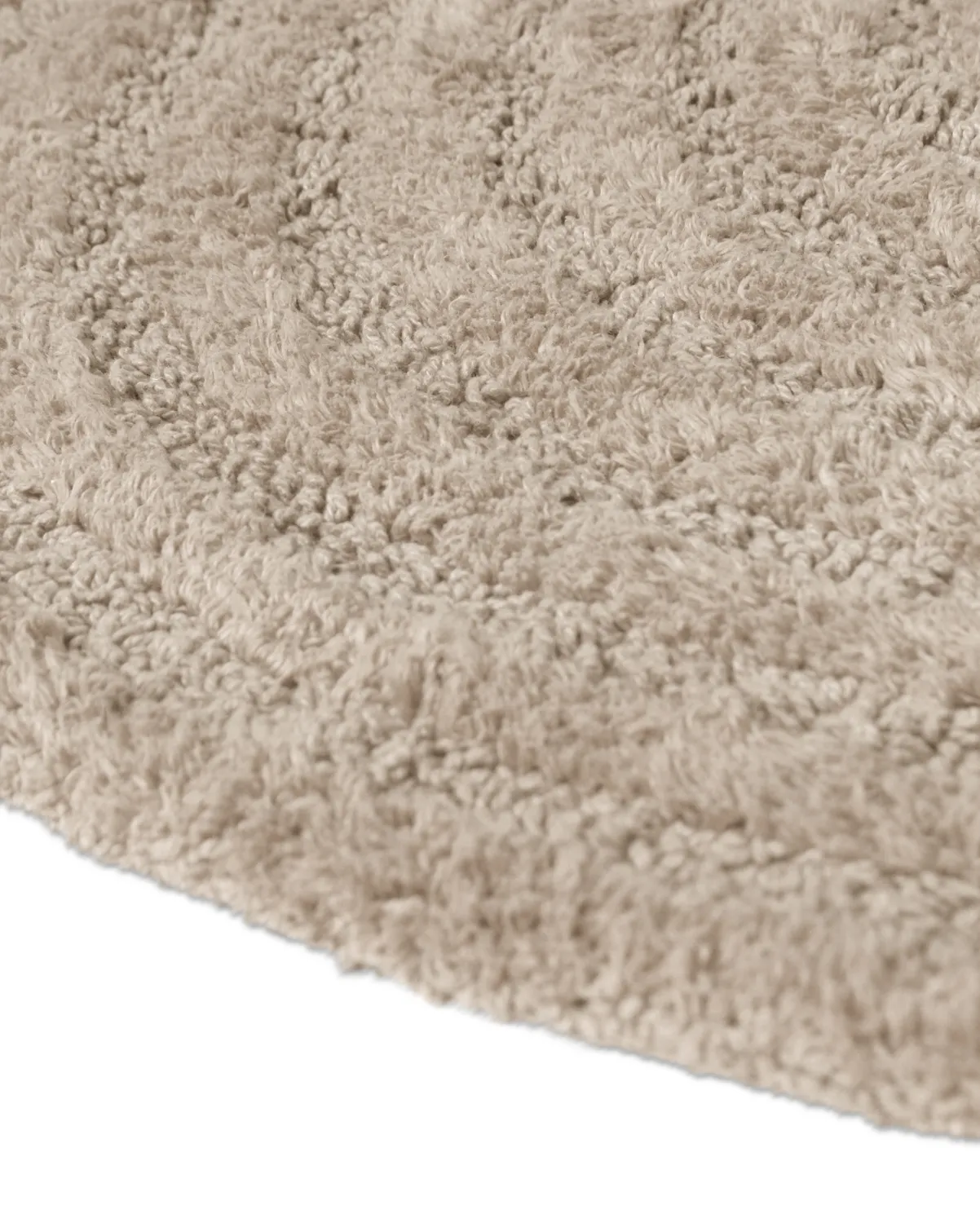 Tappeto da bagno rotondo - Embla (beige)