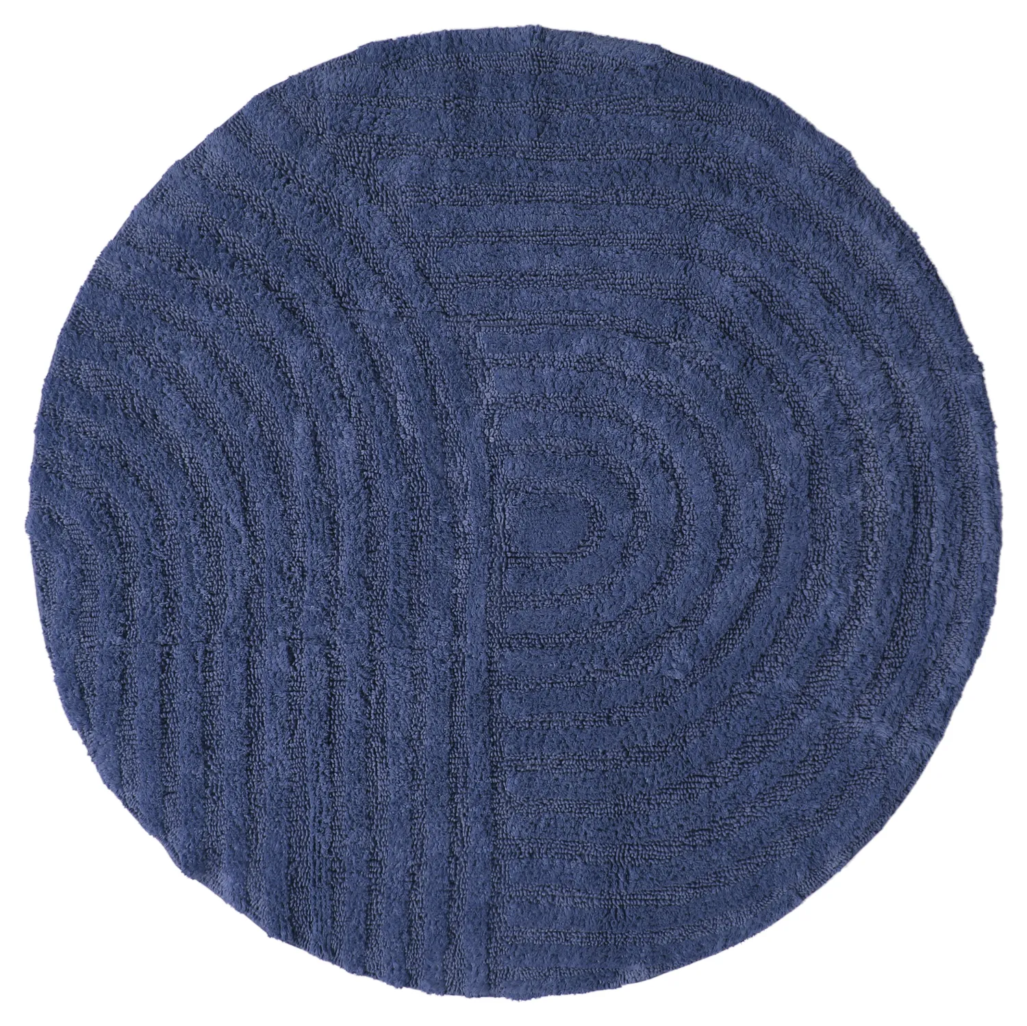 Tappeto da bagno rotondo - Embla (blu)
