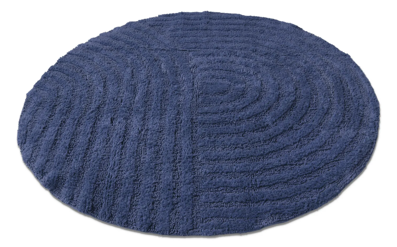 Tappeto da bagno rotondo - Embla (blu)