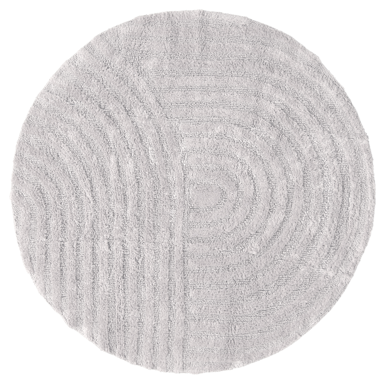 Spirella Tappetino Da Bagno In Microfibra Curve – 55x55 Cm – Grigio, Antiscivolo E Assorbente - 3