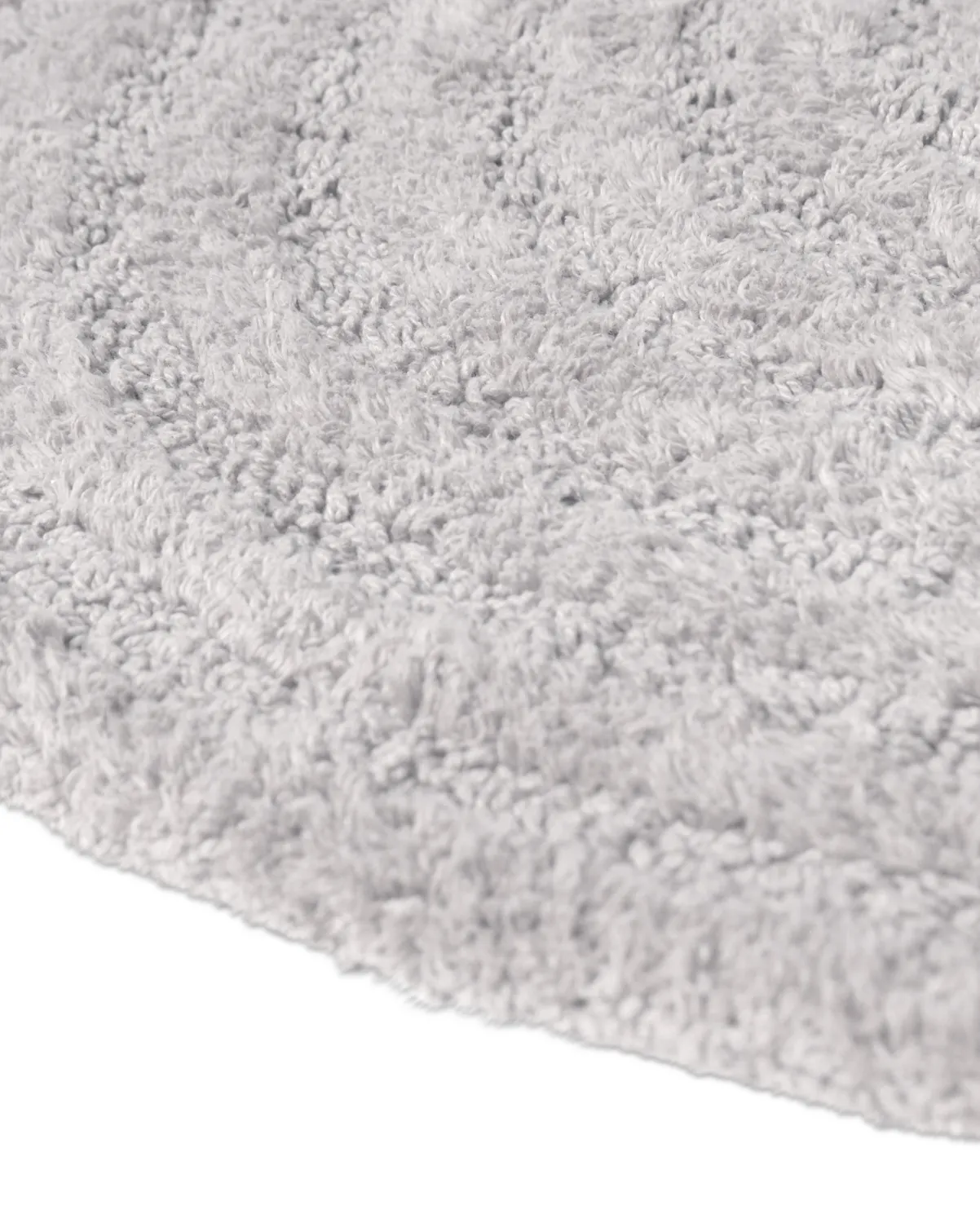 Tappeto da bagno rotondo - Embla (grigio chiaro)