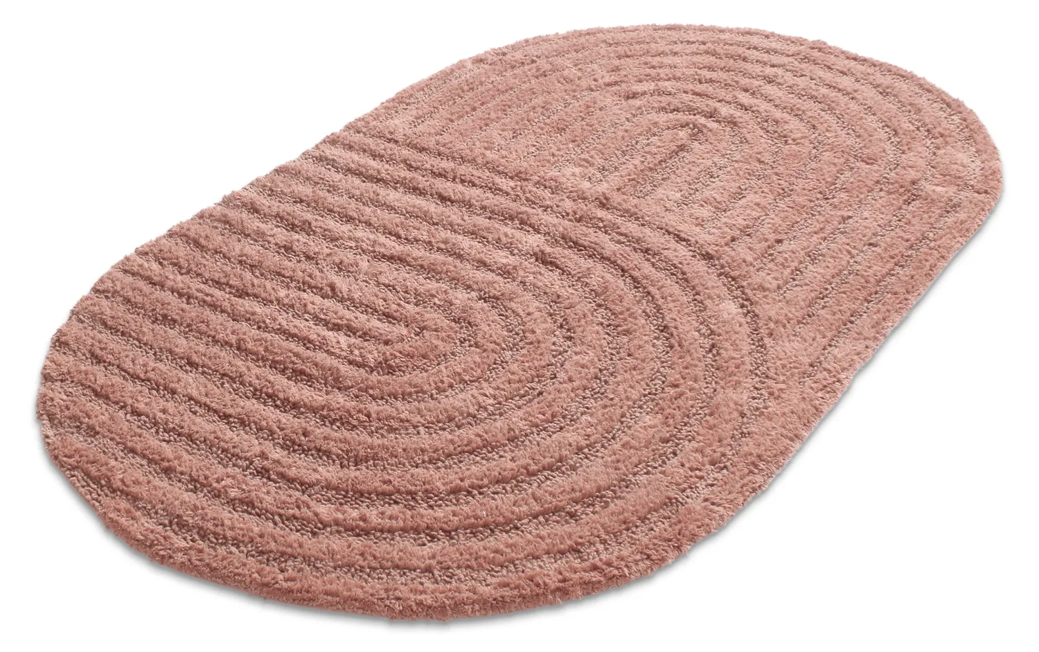 Tappeto da bagno ovale - Embla (rosa)