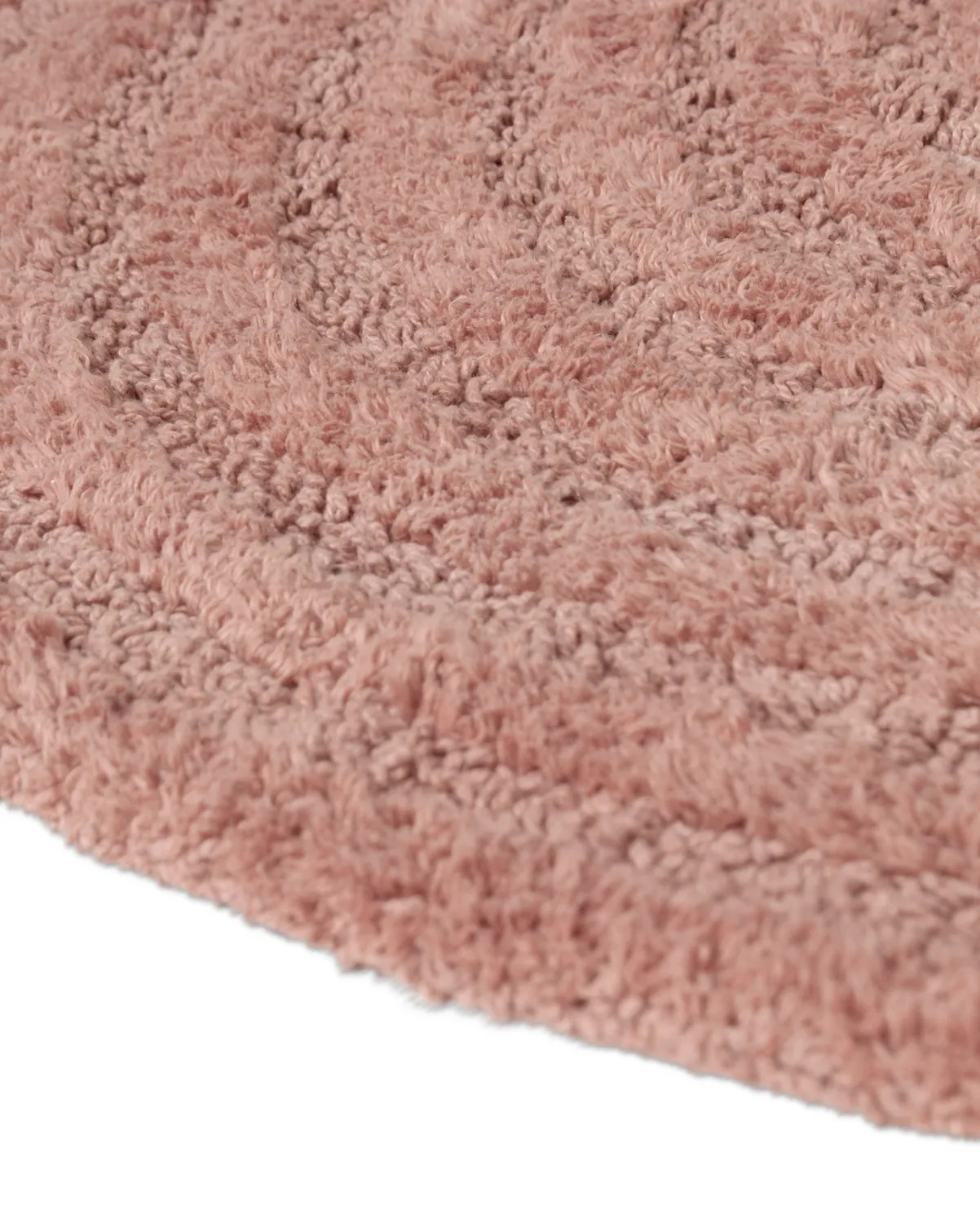 Tappeto da bagno rotondo - Embla (rosa)