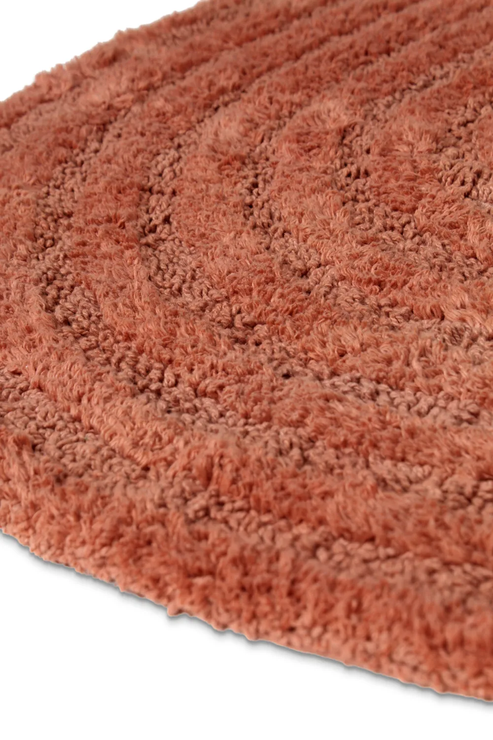 Tappeto da bagno ovale - Embla (terracotta)