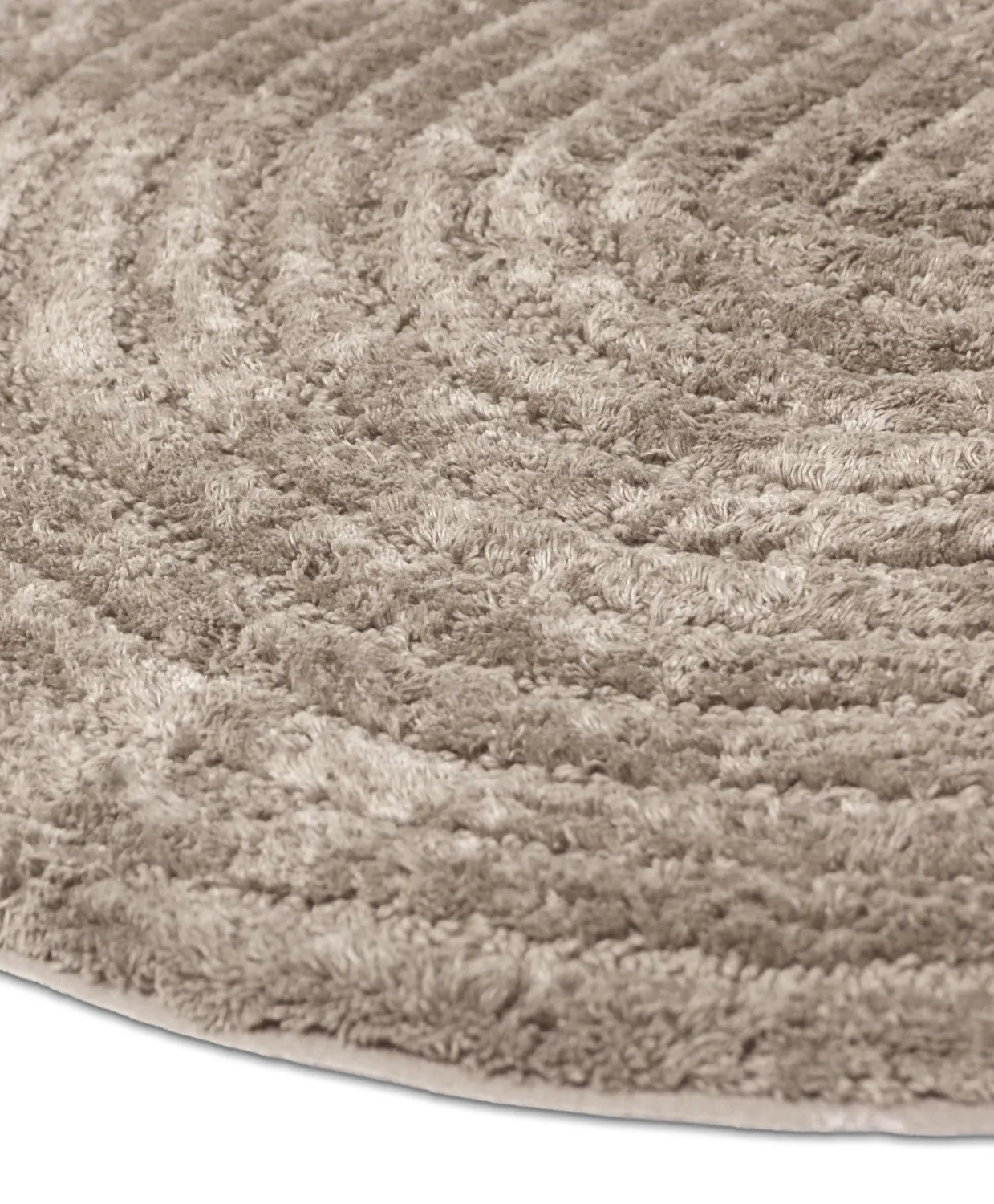 Tappeto da bagno ovale - Evena (beige)