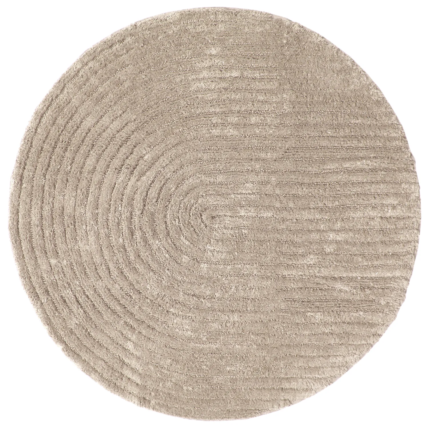 Tappeto da bagno rotondo - Evena (beige)