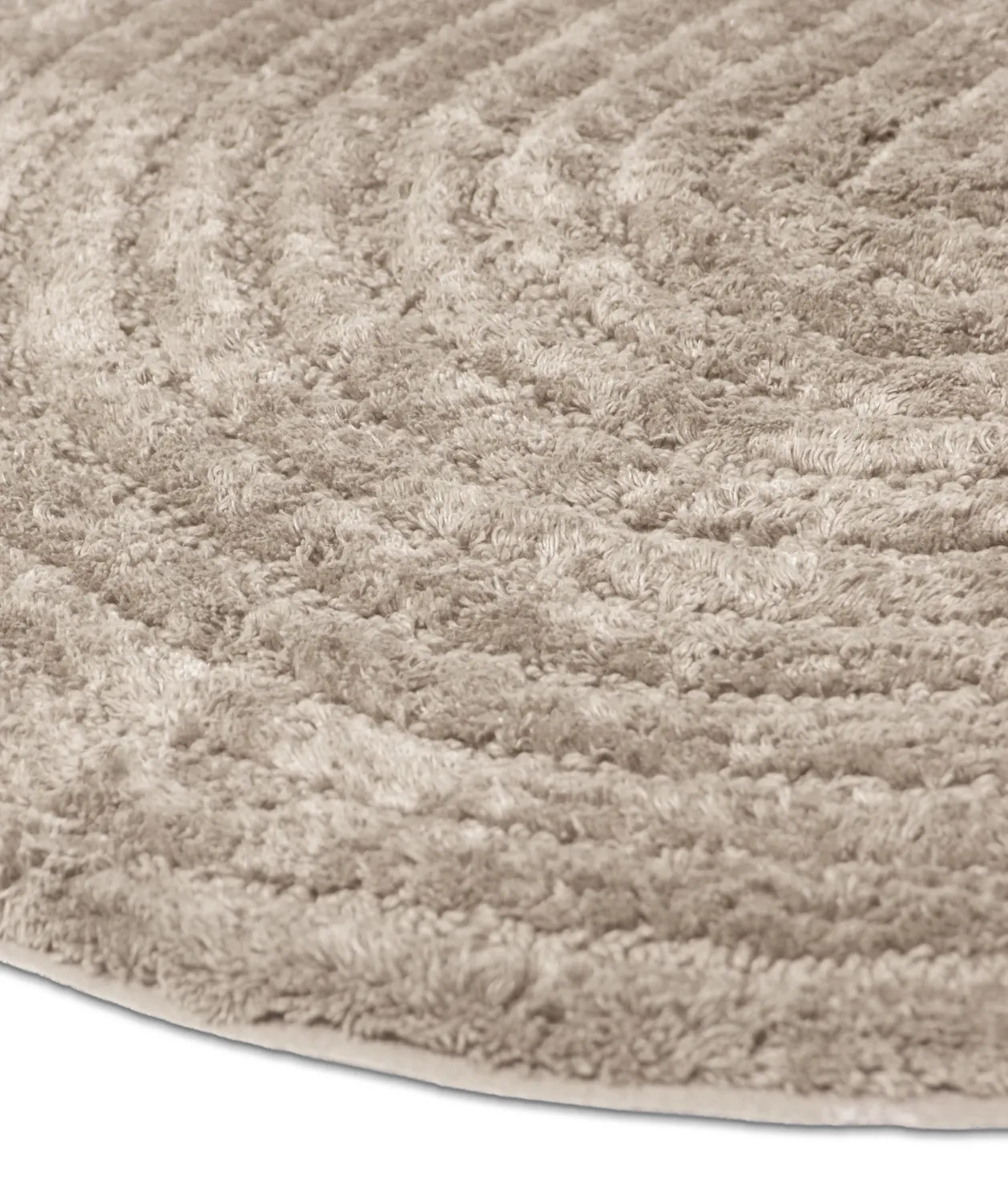 Tappeto da bagno rotondo - Evena (beige)