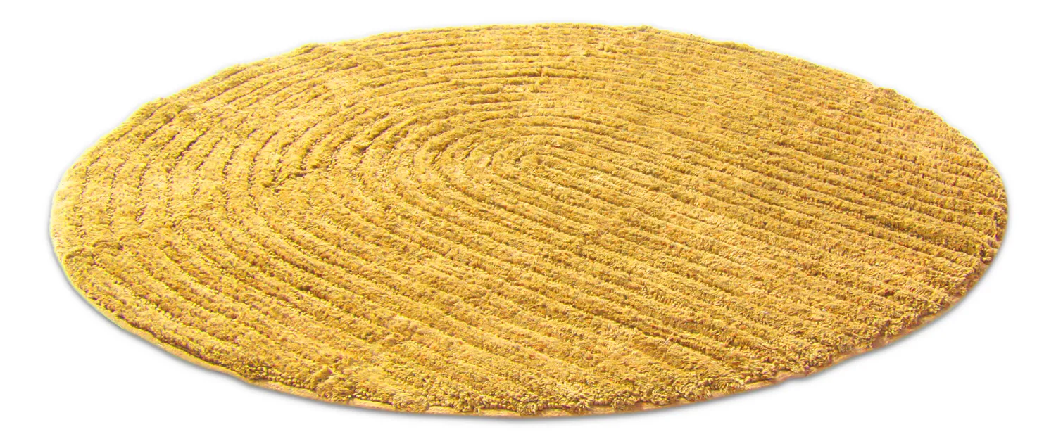 Tappeto da bagno rotondo - Evena (giallo)