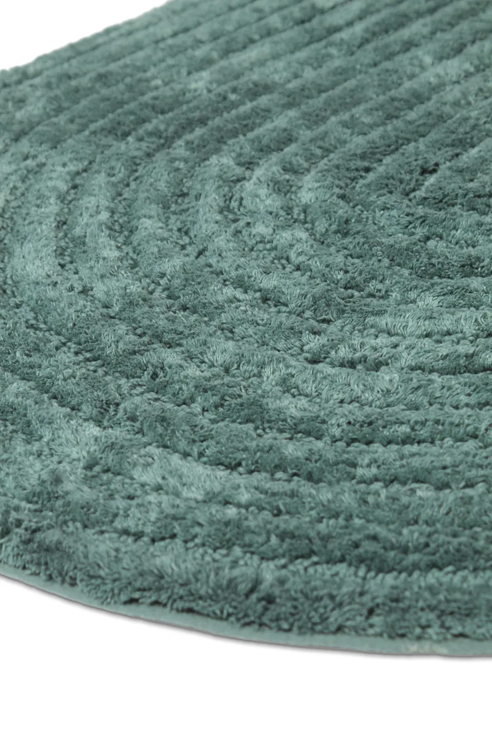 Tappeto da bagno ovale - Evena (verde scuro)
