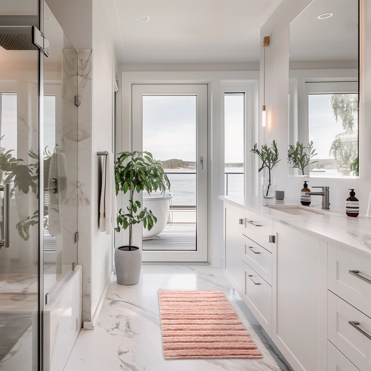 Tappeto da bagno - Franny (rosa)