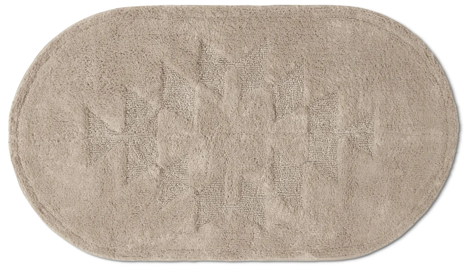 Tappeto da bagno ovale - Gertie (beige)