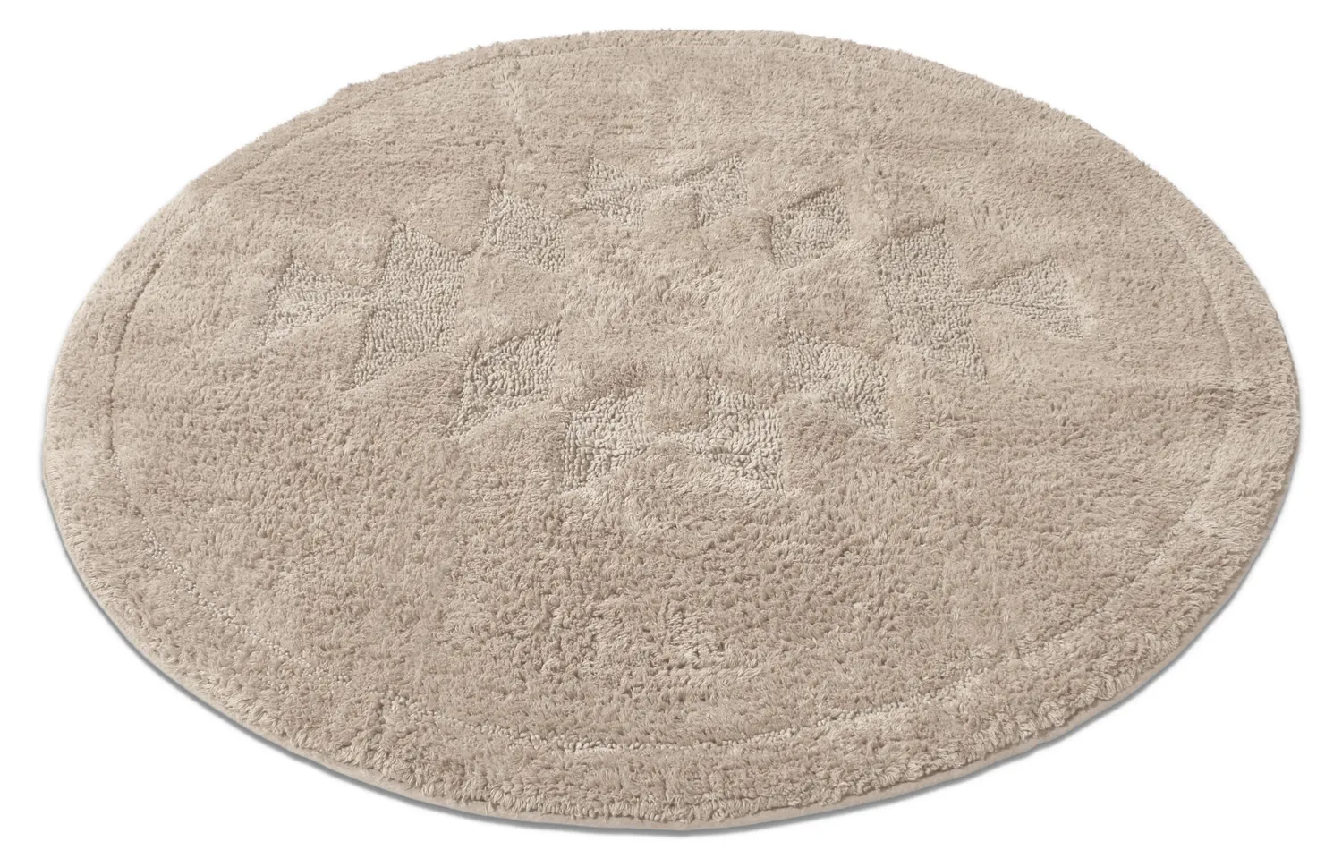 Tappeto da bagno rotondo - Gertie (beige)