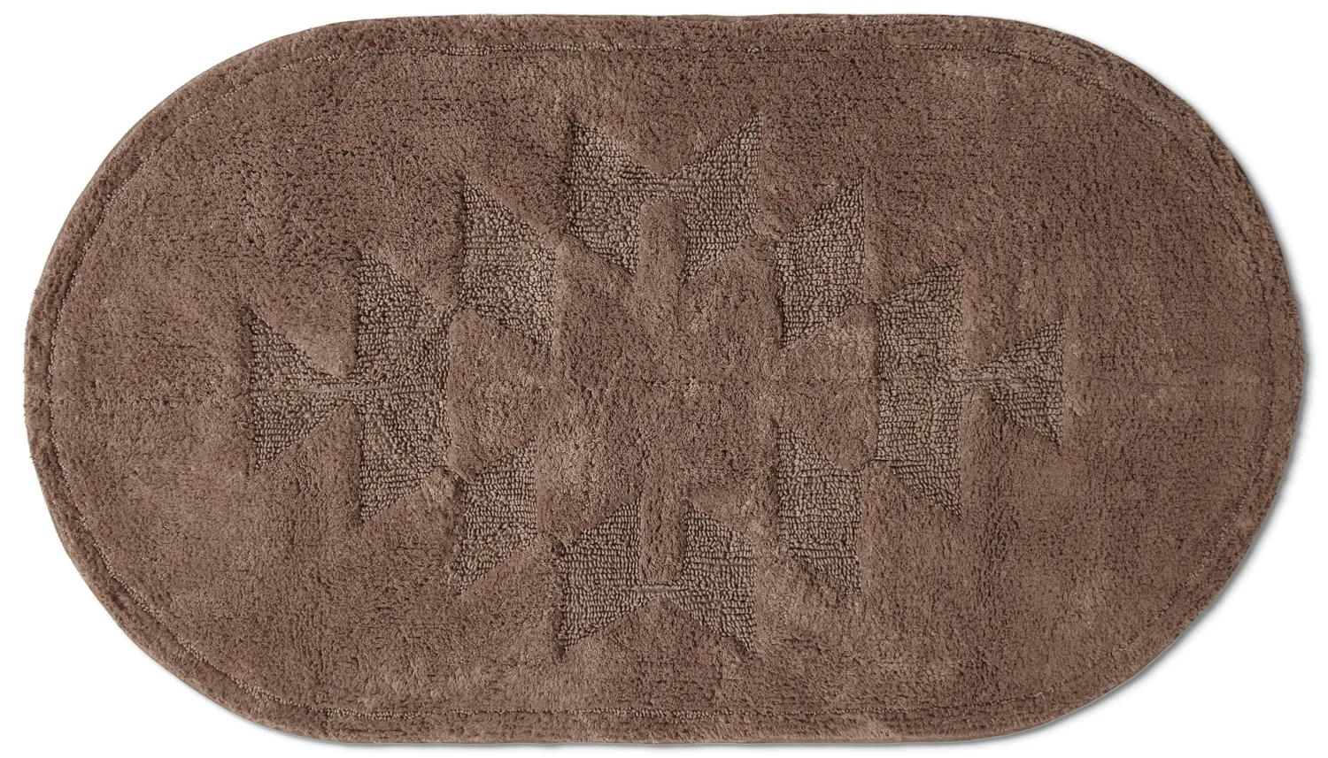 Tappeto da bagno ovale - Gertie (marrone)