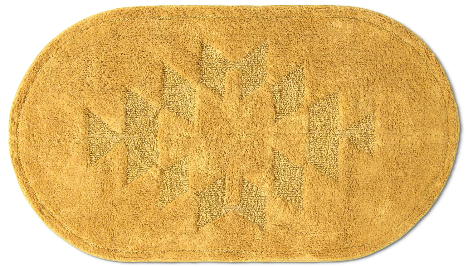 Tappeto da bagno ovale - Gertie (giallo)